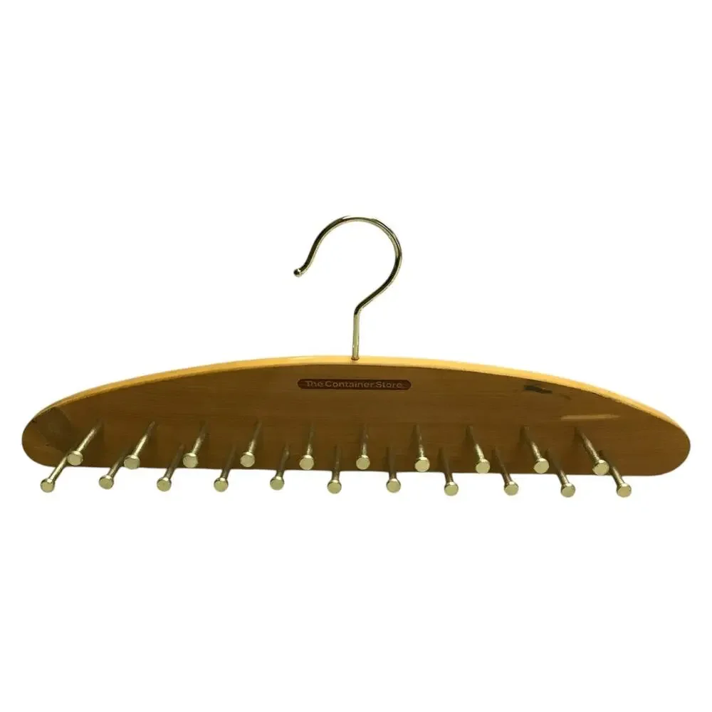 The Container Store 42-Peg Woodlore Cedar Tie Hanger Closet Organizer Rack